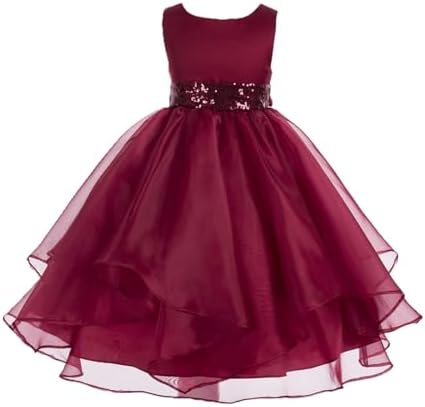 ekidsbridal Organza Flower Girl Dress Pageant Gown Special Occasion Dresses 012s