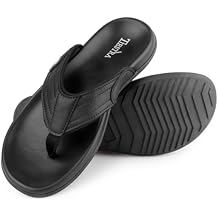 Men's Heavy Duty Soft Summer Beach Sandals Sport Cushion Flip Flops Arch Support & Comfort Casual Thong Slip On Indoor Outdoor | Durable Non-Slip Sole