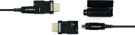 LHM2-PT80 Model LHM2-P HDMI 2.0 80 Meters Detachable Active Optical Cable with TPU Jacket, Transmits HDMI Data Up to 100m (328 feet) Over Hybrid Cable, Supports 3D Contents Transmission
