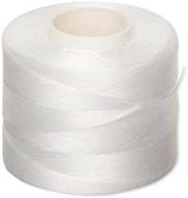 Nymo Nylon Beading Thread, Spool, (Size D White, 250 Yards (750 feet)