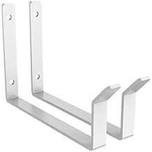 FLEXIMOUNTS 2 Pack Add On Storage Utility Hook Accessory for Garage Ceiling Rack, Max Weight Capacity up to 35lbs,White