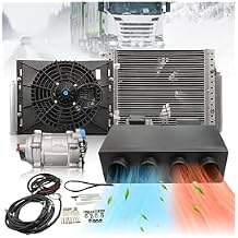 10000 BTU Universal Under Dash AC Cooling Only, 12V DC A/C Cooling System, 12 Volt Underdash Unit with 20cc Inverter Compressor, Efficient for Classic Car RV Truck Boat