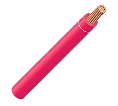 4 AWG 19-Stranded THHN Red Copper Building Wire (30ft Cut)