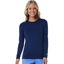 Maevn BESTEE Women's Basic Long Sleeve Under Scrub Tee (Medium, Navy)