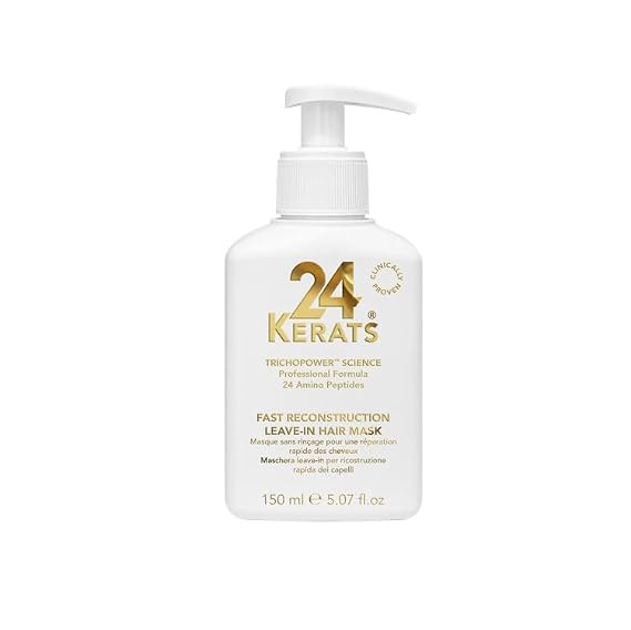 Professional Keratin Hair Mask | pH 4.0-5.0 | Strengthens & Seals Cuticles | TrichopowerTM Formula for Restorative Care | No-Rinse Treatment for All Hair Types | 1 oz