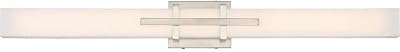Nuvo Lighting 62875 Contemporary Modern One Light Vanity from Grill Collection in Polished Nickel Finish, 36.00 inches