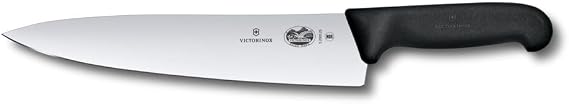 Victorinox Fibrox 10 Inch Chef's Knife - Non-Slip Ergonomic Handle, Black