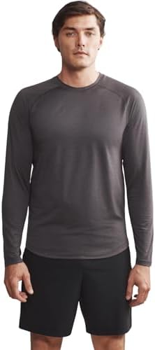 Rhone Atmosphere Long Sleeve Tee - Ultra-Soft Everyday Mens Shirts, Lightweight, Moisture-Wicking, Anti-Odor