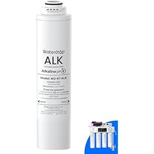 Waterdrop RT-ALK Filter, Replacement for Waterdrop T4-A Tankless Reverse Osmosis System, Pack of 1 Alkaline Filter, 12-month Lifetime