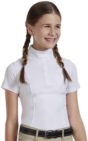 Dover Saddlery Riding Sport Kids Equestrian Essential Short Sleeve Show Shirt