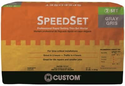 Custom Building Products SDS25 Fortified Thin-Set Mortar, Gray, 25-Lbs. - Quantity 100