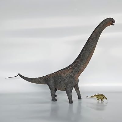 HAOLONGGOOD Argentinosaurus with Huayangosaurus Dinosaur Ancient Prehistory Animal Model, 1:35 Scale Color A
