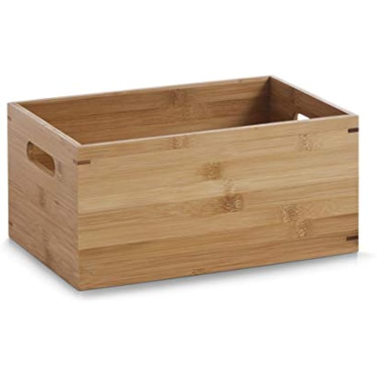 Zeller 13340 Storage Box S Bamboo 30 x 20 x 14 cm