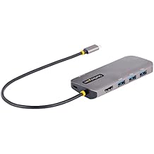 6-in-1 USB-C Hub for Monitors, 4K 60Hz HDMI Video, HDR10, Gigabit Ethernet, USB 5Gbps Hub, 100W Laptop Charging with Cable Management for MacBook M1 M2 M3 M4 and Windows