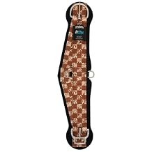 Weaver Leather Checkerboard Synergy Airflex Roper Cinch with Roll Snug Buckle Checkerboard 30