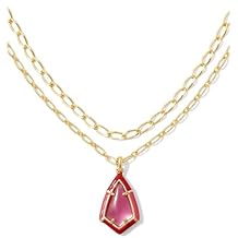 Kendra Scott Camry Enamel Framed Mlt Necklace, Fashion Jewelry for Women
