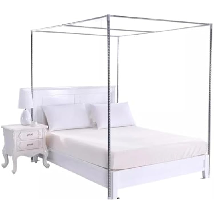 4-Corner Bed Canopy Frame Post Bracket,Mosquito Netting Curtain Support,Threaded PortsHigh Stability,for Bed Bracket Bedroom Decorative Support Mosquito Net Bracket. 1.5  2  2m