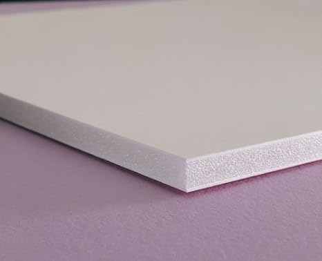 White Foamed PVC Sheet 24" X 24" X 3MM (0.118") Plastic Boards