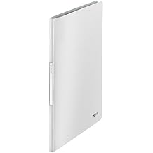 Leitz 39580099 A4 Display Book, 20 Pockets, 40 Sheet Capacity, Transparent Pockets, Arctic White, Style Range, 39580004