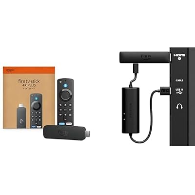 Amazon Fire TV Stick 4K Plus with AI-powered Fire TV Search, Wi-Fi 6 & All-New Made for Amazon USB Power Cable Bundle