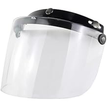 Warm Hat,Windproof 3-Snap Visor Lens Shield for Motorcycle Helmets Flip Up Down Open Face Anti Glaring Accessories