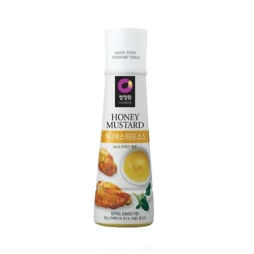 Daesang Chung Jung One Honey Mustard Sauce, Premium Korean Sweet and Tangy Condiment, 320 g