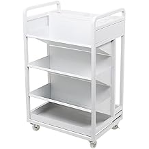 SOVORM Rolling Umbrella Stand Holder with Wheels Freestanding Large Capacity Metal Umbrella Storage Rack with Drip Tray,for Hotels, Offices, Shops and Malls (Color : White)