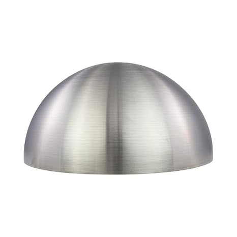 Brushed Stainless Steel Hemisphere, 12" Diam.