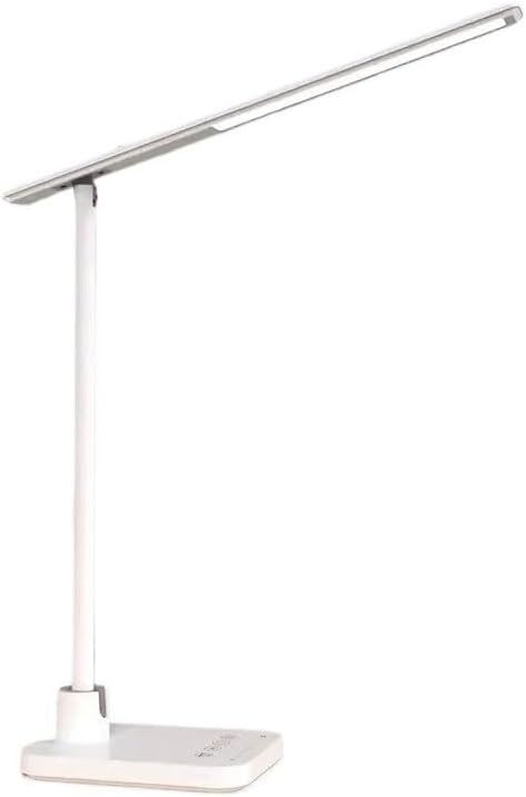 Eye-Care Study Lamp, LED Desk Lamp, 4000K Dimmable Desk Light, 12W Touch Eye Protection Lamp with Stepless Dimming, Night Light, 45 Minute Auto Timer (White),LED Table Lamp