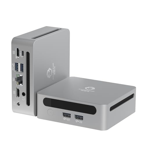 Mini PC i5 1235U Mini Computers Up to 3.4GHz 10c12t, 16GB DDR4, 512GB SSD & M.2 NVME, Gaming PC with Wifi6BT5.2, GamingOfficeDesign
