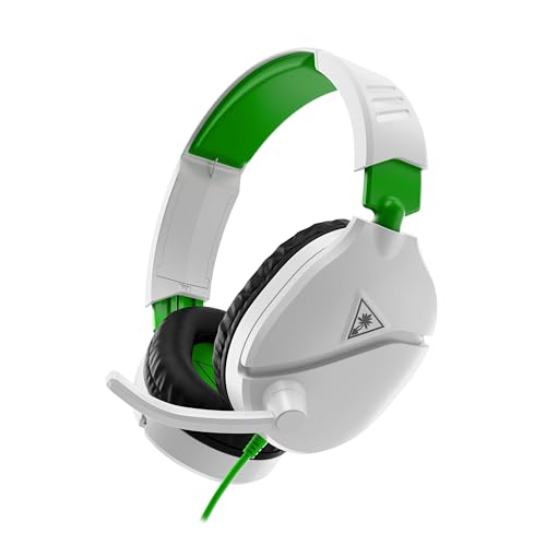 Turtle Beach Recon 70 Multiplatform Gaming Headset for Xbox Series X|S, Xbox One, PS5, PS4, PC & Mobile w 3.5mm Wired Connection - Flip-to-Mute Mic, 40mm Speakers, Lightweight Design, White