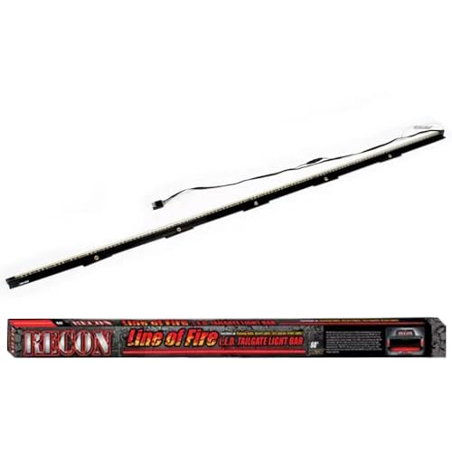 RECON - 49 Original Premium Line of Fire Hyperlite Ultra Bright Red LED Tailgate Light Bar Universal Fit Running Lights, Turn Signals, Brakes Trucks & SUVs 49