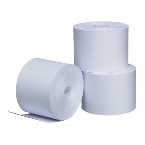 PM Company Perfection POSCash Register Rolls, 3 Inches x 165 Feet, White, 50Carton 07788