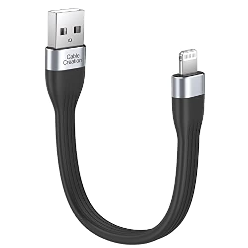 CableCreation 2-Pack Short iPhone Charger Cable 0.5FT0.15m [MFi Certified], USB to Lightning Cable Data Sync Cord Compatible with iPhone 1414 Pro, AirPods Pro, iPhone 1312 12 Pro, SE, iPad, iPod
