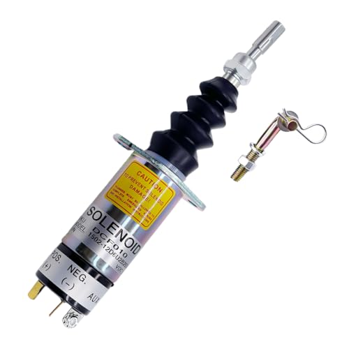 ZeeKee 1502 Series Fuel Shut off Solenoid Stop Solenoid 1502-12D6U2B2S2A Compatible with Woodward 307-2546 Diesel Engine 12V