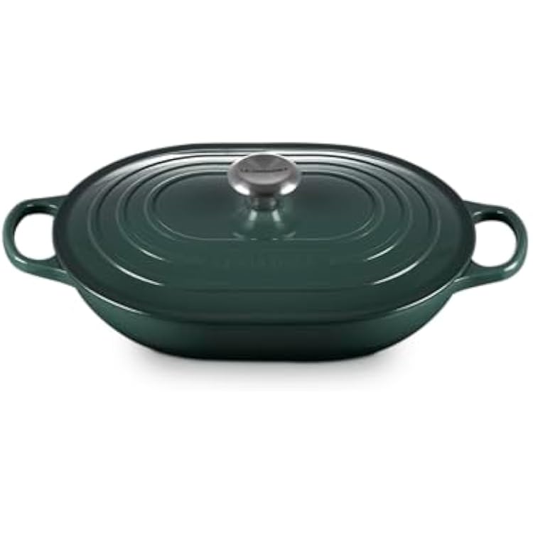 Le Creuset Enameled Cast Iron Signature Oval Casserole with Lid, 3.75 qt., Artichaut