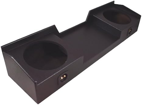 Dual 12" Sub Box Subwoofer Armor Coated Fits Nissan Titan 2004-2015 ASC | Crew cab enclosure fit, rugged spray-on finish, saves cargo room, quick truck bass upgrade, 12 inch size