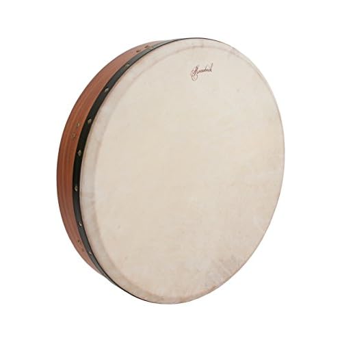 Roosebeck Tunable Red Cedar Bodhran Cross-bar Double-layer Natural Head 18-by-3.5-inch