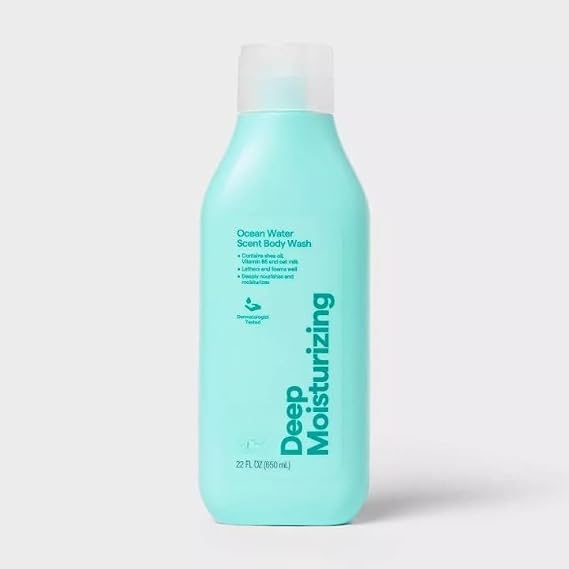 Deep Moisturizing Body Wash, Ocean Water, 22 fl oz, 1 Pack