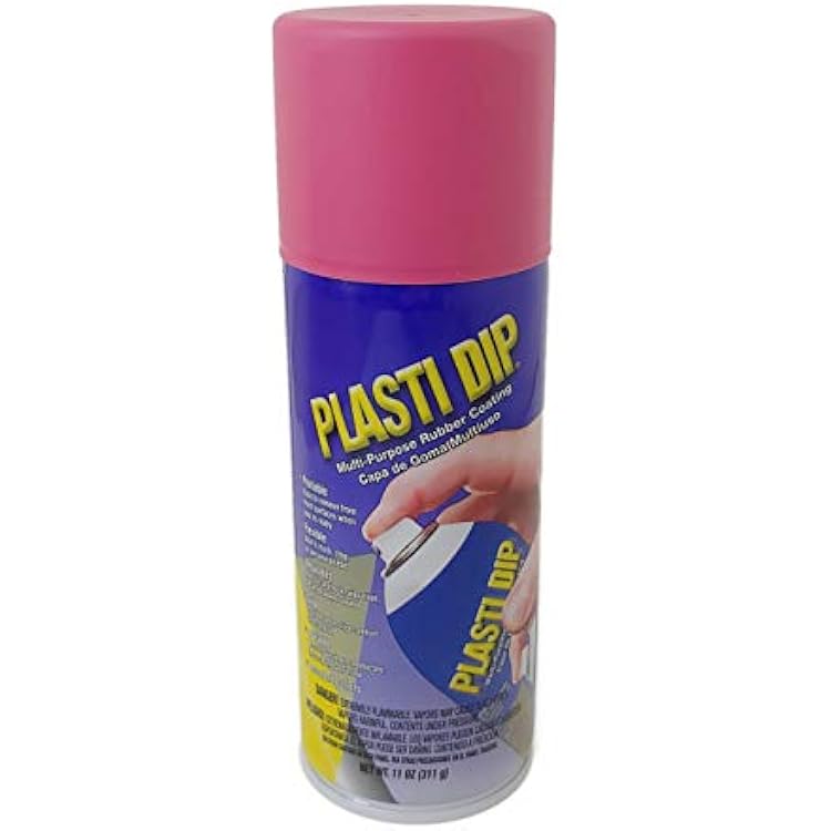 Plasti Dip Fierce Pink 11oz Multi-Purpose Rubber Coating Spray Flexible, Peelable, DIY Coating for Crafts, Tools, and Automotive Projects