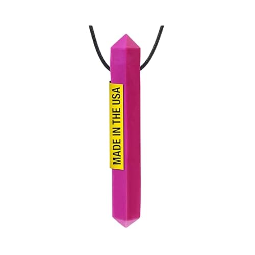ARK Krypto-Bite, Chew Necklaces for Sensory Kids and Adults, Oral Fidget for Autism, ADHD, SPD, Anxiety, Medical-Grade Sensory Chew Necklace, Standard, Softest, Magenta