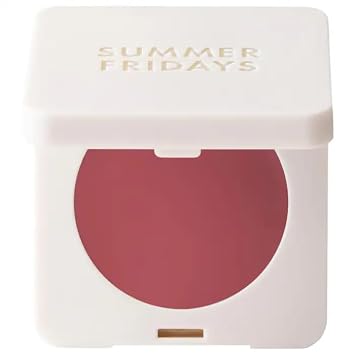 Blush Butter Balm Hydrating Cream Blush with Peptides, Sheer Color, Moisturizing, Dewy Finish - Color: Dusty Rose - (cool dusty rose)