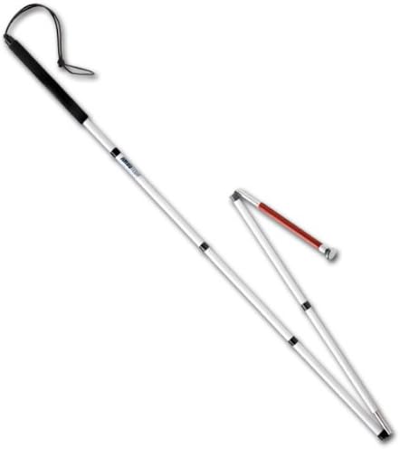 Ambutech Folding Slim Line Graphite ID Cane- 54-in