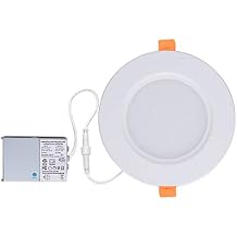 ZEEZ Lighting - 9W (OD 4.75" / ID 4") Natural White LED Recessed Panel Down Light Bulb Slim Lamp Fixture w/Junction Box ETL Listed - 1 Pack