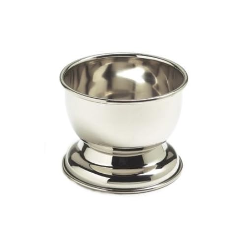 Col Ichabod Conk CHROME Shave Mug cup bowl with Colonel Conk Shaving Soap