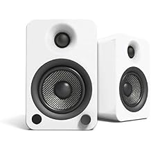 Kanto YU4MW Powered Speakers with Bluetooth and Built-in Phono Preamp | Auto Standby and Startup | Remote Included | 140W Peak Power | Pair | Matte White