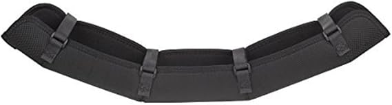 Neotech Sousaphone Cradle Pad Protective Ballistic Nylon Pad for Sousaphone Bottom Bow | Prevents Abrasion & Dents | Marching Band Instrument Accessory Black
