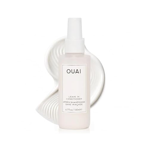 OUAI Leave In Conditioner & Heat Protectant for Hair - Prep Hair for Styling or Use as Detangling Spray to Fight Frizz & Flyaways - No Parabens, Sulfates or Phthalates 4.7 oz