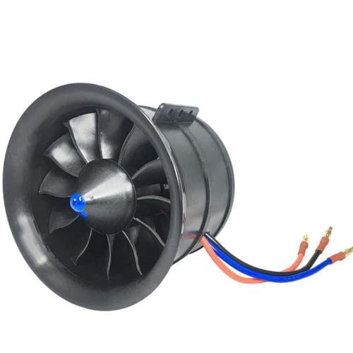 Hobbyocean 90mm EDF Jet Plane Ducted Fan Motor Options 6S 1450KV Or 8S 1100KV Compatible with RC Airplane Models90mm EDF 1100KV
