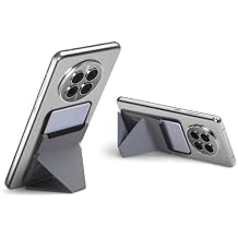 MOFT Adhesive Card Holder for Android, iPhone and Most Smartphones, 2 Viewing Angles, Slim Phone Stand (Cool Gray)